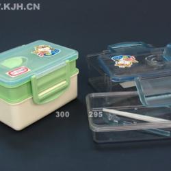 300長(cháng)方形外雙層飯盒