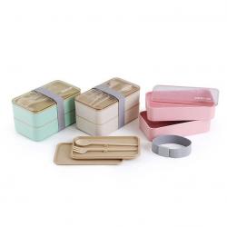 麥桔長(cháng)方平蓋飯盒950m