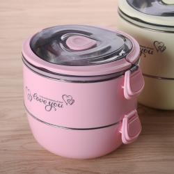 愛(ài)心小號雙層不銹鋼便