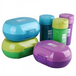 鮮樂(lè )3格餐盒+隨手杯套