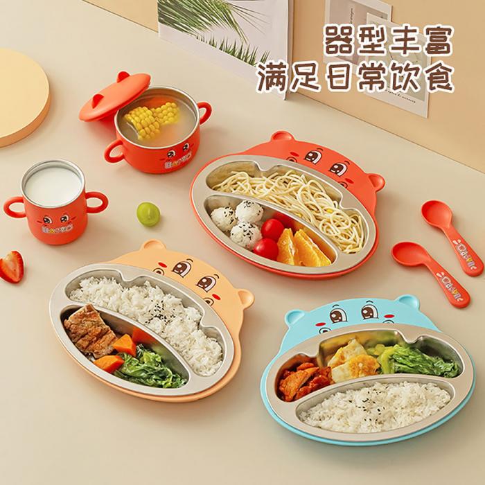 嘟嘟河馬不銹鋼套裝兒