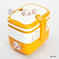 時(shí)尚長(cháng)方形二層飯盒（小