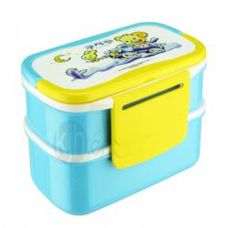 提手長(cháng)方形雙層便當盒