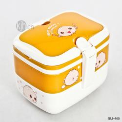 時(shí)尚長(cháng)方形二層飯盒（大