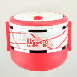 樂(lè )尚雙層塑料飯盒1800