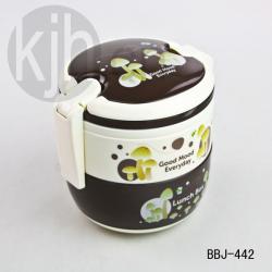 時(shí)尚小圓形手提二層飯