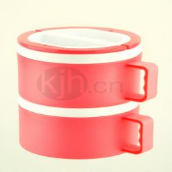 雙層樂(lè )意帶手柄保溫飯