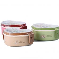 德比兔心形點(diǎn)心便當盒