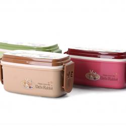 德比兔長(cháng)方形點(diǎn)心便當