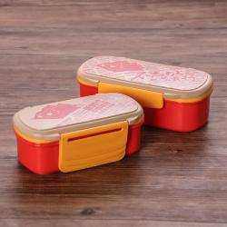 時(shí)代特色雙層組合便當