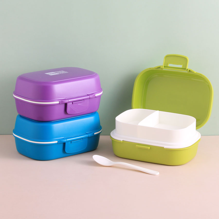 旋彩雙層餐盒(長(cháng)方形1