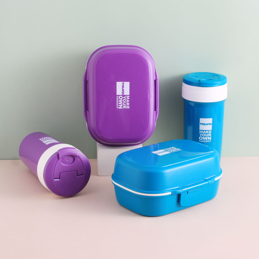 旋彩雙層餐盒(長(cháng)方形)