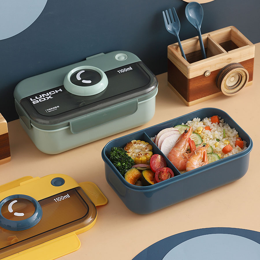 長(cháng)方相機蓋飯盒1100ml